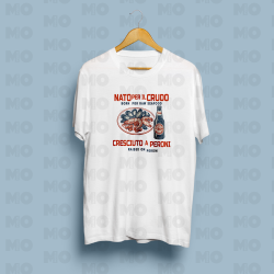 MOtshirt Nato per il Crudo | Maglietta Peroni e mare